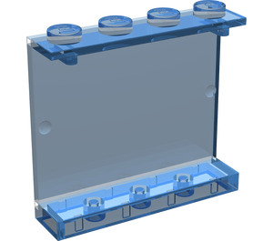 LEGO Bleu foncé transparent Panneau 1 x 4 x 3 sans supports latéraux, tenons pleins (4215)