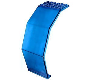 LEGO Bleu foncé transparent Panneau 10 x 6 x 11 Angled (2408)