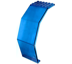 LEGO Transparent Dark Blue Panel 10 x 6 x 11 Angled (2408 / 30097)