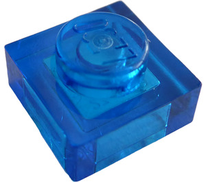 LEGO Transparent Dark Blue Plate 1 x 1 (3024 / 30008)