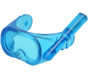 LEGO Transparant donkerblauw Scuba Masker met Lucht Slang (30090 / 35244)