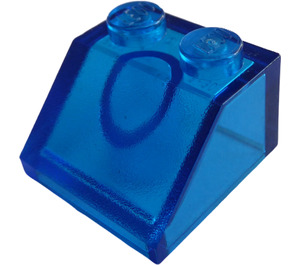 LEGO Transparent Dark Blue Slope 2 x 2 (45°) (3039 / 6227)