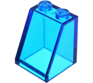 LEGO Bleu foncé transparent Pente 2 x 2 x 2 (65°) sans tube à l'intérieur (3678)