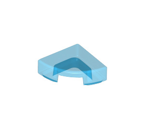 LEGO Bleu foncé transparent Tuile 1 x 1 Trimestre Cercle (25269 / 84411)