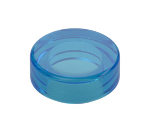 LEGO Transparent Dark Blue Tile 1 x 1 Round (35381 / 98138)