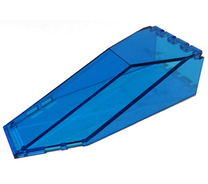 LEGO Transparentes Dunkelblau Windschutzscheibe 10 x 4 x 2.3 (2507 / 30058)