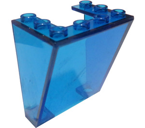 LEGO Transparent Dark Blue Windscreen 3 x 4 x 4 Inverted with Square Top Edges  (4872)