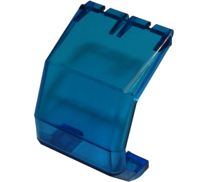 LEGO Bleu foncé transparent Pare-brise 4 x 4 x 3.6 Helicopter (2483 / 81800)