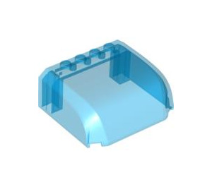 LEGO Transparent Dark Blue Windscreen 5 x 6 x 2 Curved (61484 / 92115)