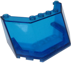 LEGO Transparent Dark Blue Windscreen 5 x 8 x 3 (2826)