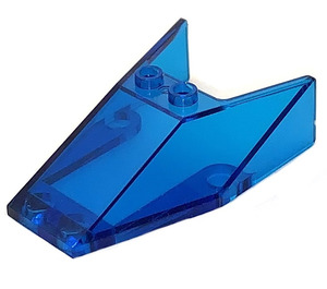 LEGO Transparent Dark Blue Windscreen 6 x 4 x 1.3 (6152)