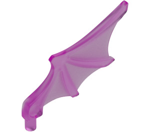 LEGO Transparent Dark Pink Bat Wing (15082)