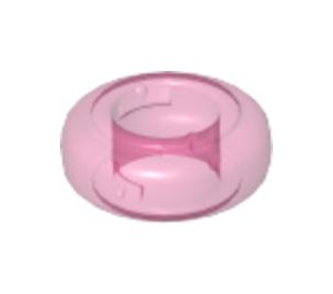 LEGO Gjennomsiktig mørk rosa Bead 10mm (46296)