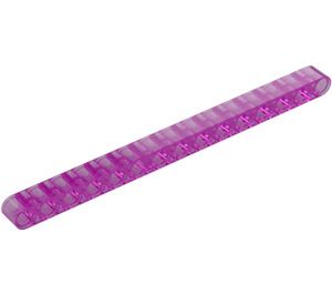 LEGO Transparent Dark Pink Beam 15 (32278 / 64871)