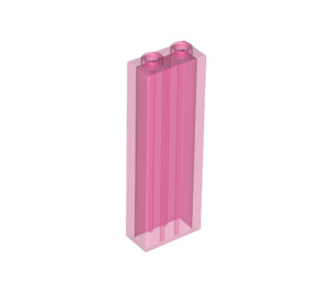 LEGO Transparent Dark Pink Brick 1 x 2 x 5 (2454 / 35274)