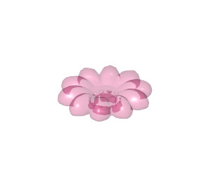 LEGO Transparent Dark Pink Clikit Daisy 2 x 2 with 10 Petals (45455 / 46281)