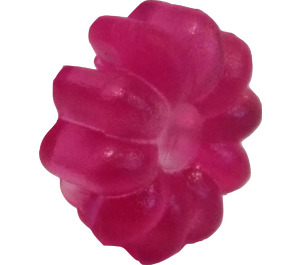 LEGO Transparentes dunkles Rosa Clikits 2 x 2 Blume mit 10 Blütenblätter mit Loch (45458 / 46283)