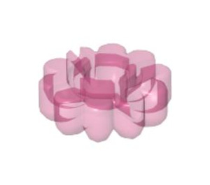 LEGO Transparent Rose Foncé Clikits Fleur Icon - 10 Pétales (45457)