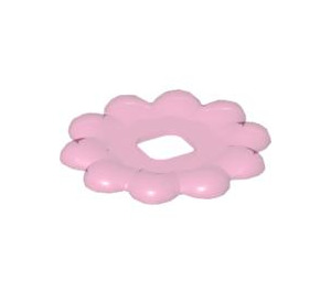 LEGO Transparent Dark Pink Clikits Flower with 10 Petals 4 x 4 (48174)