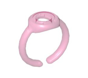 LEGO Gennemsigtig mørk pink Clikits Ring (45499)