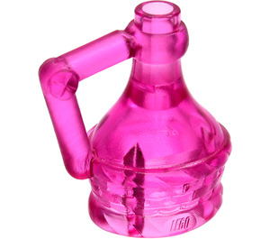 LEGO Gjennomsiktig mørk rosa Fabuland Wine Pitcher (4429)