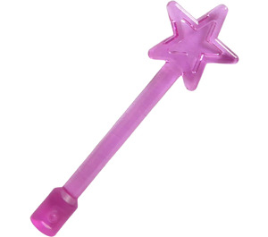 LEGO Transparent Dark Pink Magic Wand (6124 / 28681)