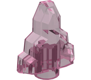 LEGO Transparent Rose Foncé Moonstone (10178)