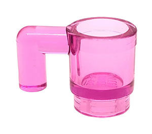 LEGO Transparent Dark Pink Mug (3899 / 28655)