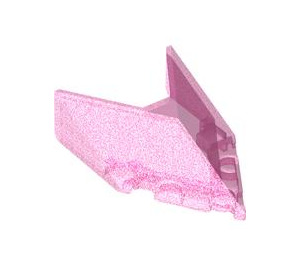 LEGO Transparent Dark Pink Opal Windscreen 6 x 4 x 1.3 with Point (22483 / 35372)