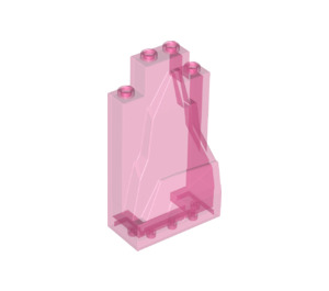 LEGO Transparent Dark Pink Panel 2 x 4 x 6 Rock (33458 / 54782)
