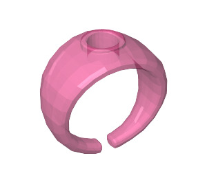 LEGO Transparent Dark Pink Ring Ø14,7 - Polished (51686)