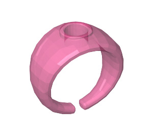 LEGO Transparentes dunkles Rosa Ring Ø14,7 - Polished (51686)