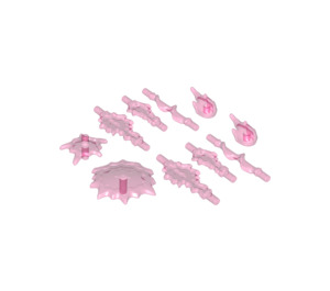 LEGO Transparent Dark Pink Set of Power Burst Parts (35032)