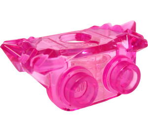 LEGO Transparent Dark Pink Shoulder Armor with Crystal Shards and 2 Back Studs (86124)