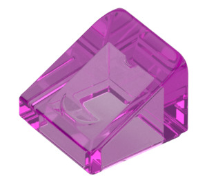 LEGO Transparent Dark Pink Slope 1 x 1 (31°) (50746 / 54200)