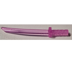 LEGO Transparent Dark Pink Sword with Square Guard (Shamshir) (30173)