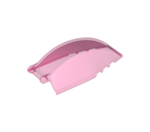LEGO Transparent Dark Pink Windscreen 8 x 4 x 2 with Handle (23448 / 35383)