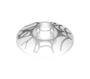 LEGO Transparent Dish 2 x 2 with Spider Web (4740 / 39606)