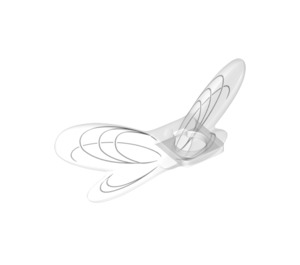 LEGO Transparent Fairy Wings with Lines (10183 / 66875)