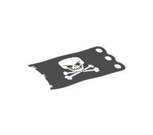 LEGO Transparent Flag with Skull and Crossbones (84622)