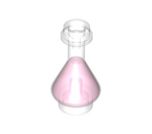 LEGO Transparant Flask met Pink Fluid (2608 / 38029)