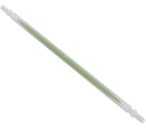 LEGO Transparent Flexible Ribbed Hose (19 Studs Long) with 8 mm ends with Lime Center (14770 / 63147)