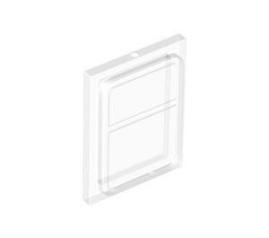 LEGO Transparent Glass for Train Door with Lip on All Sides (35157)