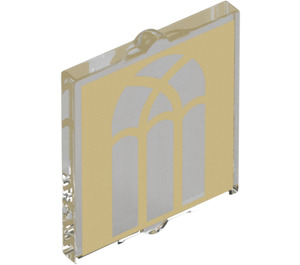 LEGO Transparent Glass for Window 1 x 2 x 2 with Arched Window (35315 / 41268)