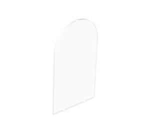 LEGO Transparent Glass for Window 1 x 6 x 7 with Curved top (65066)