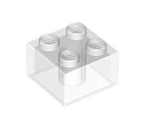 LEGO Transparant Glitter Steen 2 x 2 (3003 / 6223)