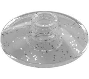 LEGO Transparent Pailleté Dish 2 x 2 (4740 / 30063)