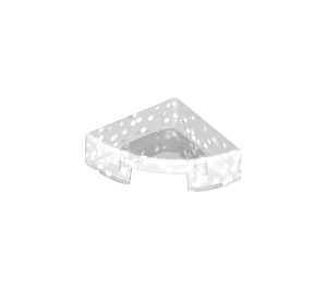 LEGO Transparent Glitter Tile 1 x 1 Quarter Circle (25269 / 84411)
