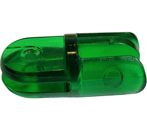 LEGO Transparent Green Arm Section with 2 and 3 Stubs
