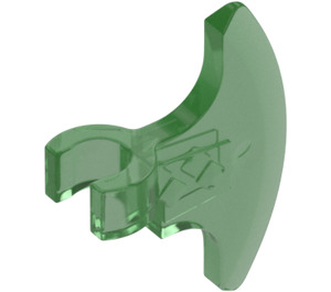 LEGO Transparent Green Axe Head (53454 / 65042)